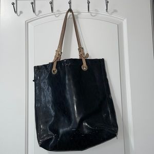 Black Tote MK Leather Bag